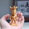 Souvenir de Navidad Talla en Madera de Ciprés Llavero Colgante Navideño Productos de Madera del Zodiaco de Dibujos Animados Dragón, Serpiente y Año del Caballo