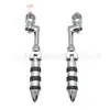 Accesorios para Motocicletas Todoterreno Pedales Modificados Aleación de Aluminio Pedales Traseros Parachoques Diámetro 32mm Tubo