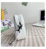 Bolsa Transversal Fantasma Branca Minimalista - Pequena Bolsa de Ombro de Nylon para o Dia a Dia