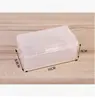 Caja de muestra vacía de plástico PP rectangular transparente con componentes, caja de embalaje, caja de almacenamiento de herramientas, venta al por mayor