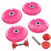 Fábrica de origen 80 de grosor 24 pu rueda flash coche de giro rueda silenciosa rueda de coche de giro accesorios para coche de giro