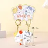 Lindo llavero magnético para parejas, colgantes de figuras de animales de dibujos animados a juego, dijes para bolsos para mejores amigos, pequeños regalos