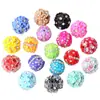 Nuevo accesorio de joyería DIY de flor de tres pétalos con incrustaciones de diamantes de resina transfronteriza, bola de arcilla suave con bola de diamante con agujero central y flor de cinco pétalos con incrustaciones de diamante