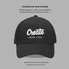 Gorra para Mujer Bordada con Letra Casual Versátil Para Mostrar la Cara Estilo Japonés Pequeño Retro Visera Dura Gorra de Béisbol