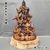 Estatua de Guan Gong Hecha de Madera de Azufaifo Golpeada por un Rayo 30cm Exquisita Estatua de Guan Gong Tallada en una Sola Pieza para Regalos de Apertura de Negocios