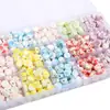Cuentas Redondas de Cerámica Manchada de 8 mm Forma de Pastel Planas Hechas a Mano para Joyería DIY Colgante Pulsera Pulsera Cuentas Sueltas Pequeños Accesorios Material