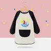 Bata de Pintura, Delantal Infantil, Babero de Guardería para Bebé, Ropa Impermeable y Anti-Suciedad de Cuerpo Completo de Uso Inverso