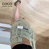 Shorts Jeans de Cor Clara para Mulheres 2025 Primavera e Verão Finos Retos Largos Cintura Alta Look Americano Emagrecedor Ultra-Curtos