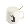 Taza Cálida de 55 Grados Taza de Temperatura Constante Regalo de Navidad Posavasos Calefactor Taza de Leche taza de cerámica para agua Taza Simple
