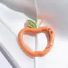 Chaveiro de Fivela de Primavera de Maçã Colorida de Pintura Liga Redonda Corrente de Celular Acessórios Artesanais DIY Acessórios Atacado