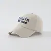 Boné de beisebol infantil estilo vintage para atacado, disponível em várias cores, chapéu de sol para atividades ao ar livre, boné de bebê personalizado com letra para outono
