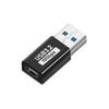 Adaptador USB-TypeC 3.2 Gen2, convertidor U macho a hembra, transmisión de alta velocidad de 10 Gbps, codo en L de 90 grados.