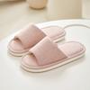 Chinelos de algodão e linho sem estampa estilo japonês para mulheres, para casa, primavera, interior, piso de madeira, chinelos de linho de alta qualidade para convidados em todas as estações