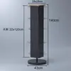 Estante de Exhibición Giratorio de Pie con Tablero Perforado para Accesorios de Papelería, Llaveros, Pegatinas con Ganchos
