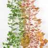 Hoja de Camote Nueva de Liquen Mimbre Cruzado Planta Verde Artificial Transfronteriza Accesorios Enredaderas de Techo al por Mayor Decoraciones de Acción de Gracias