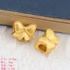 Acessórios dourado areia liga galvanoplastia bolsa da sorte cabaça seguro e feliz Pulseira com furo transversal corda de cabeça com contas acessórios para joias diy