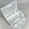 Caja de Almacenamiento de Plástico Transparente Grande de 10 Compartimentos Desmontable para Joyería, Papelería, Equipo de Pesca, Herramientas de Ferretería, Bloques de Construcción y Lego