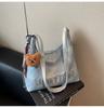 Bolso Retro Popular de Gran Capacidad para Mujer 2025 Nuevo Bolso Tote de Moda con Letras Bolso de Hombro Cruzado Casual para Ropa de Trabajo