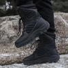 Botas Táticas Masculinas para Exterior Anti-respingos Quentes de Cano Alto Botas de Treinamento para Montanhismo Esqui Combate de Cano Alto Botas do Exército
