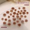 Nueva Simulación Ins Rosa Joyería de Uñas Explosiva Camelia Tallada Suave Diamante Haina Celebridad de Internet Usar Accesorios de Armadura