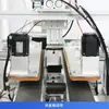 Zonesun Máquina Automática de Etiquetado Perimetral por Cuatro Lados para Cajas de Plástico de Empaque de Alimentos Desechables Cuadradas