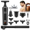 Recortador de Vello Corporal para Hombre con Pantalla Digital, Afeitadora Eléctrica, Cortapelos Impermeable con Mango Extensible