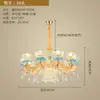 Candelabro de Cristal de Lujo Europeo Cheongsam Cerámica Candelabro para Sala de Estar Cálido y Romántico Luz para Habitación de Princesa Dormitorio