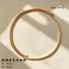 Cadena Sencilla Lisa Acero de Titanio Collar Cadena de Perlas Cadena de Cruz Cadena de Bolas Cadena Básica Versátil Que No Se Desvanece y Se Puede Usar en Capas