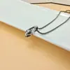 Plata de Ley 925 Europea y Americana Entrada de Lujo Nicho Cadena para Clavícula de Serpiente Nuevo Colgante de Collar con Cabeza de Serpiente Ojo Verde Moda de Lujo