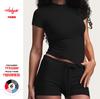 Camiseta de Manga Corta Kardashian, Cuello Redondo, Pantalones Cortos para Mujer Estilo Europeo y Americano, Ropa de Casa, Conjunto Casual, Modal, Ropa Casual Japonesa y Coreana