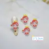 Accesorios Mini de Resina Temáticos de Kitty de Sanrio Populares Transfronterizos, Materiales de Pegamento en Crema para Uñas