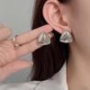 Brincos de triângulo geométricos da moda europeia e americana INS, design de nicho, destaque de sentido avançado, brincos brilhantes, brincos personalizados