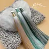 15cm Duas Cores Sanduíche Borla Estilo Chinês Hanfu Cheongsam Acessórios para Casa Sachê Marcador de Livro Instrumento Musical Pingente Espiga