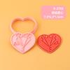 Molde para Galletas Serie de Bodas Corazón 3D Realista Dibujos Animados Molde para Galletas Marco de Fotos Novio y Novia Galleta Impresa