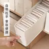 Caja de almacenamiento de ropa estrecha y larga, armario de tela rectangular, caja de almacenamiento de ropa, organizador tipo cajón, diseñado para aprovechar los espacios profundos