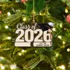 Accesorios de Graduación Más Vendidos Transfronterizos Decoraciones de Graduación 2026 Togas de Graduación Artesanías de Madera Navideñas Fabricantes Mayoristas