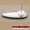 Quemador de Incienso Creativo con Forma de Hoja Transfronterizo, Portainciensos de Doble Propósito para Hotel, Club y Decoración Estilo Zen