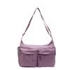 Bolso de Hombro Casual Simple de Color Sólido para Mujer 24 Otoño e Invierno Bolso Bandolera de Hombro Único con Bolsillo de Solapa Múltiple Pantalones Clase Repelente al Agua Bolso Bandolera para Mujer