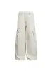 Pantalones de Trabajo Rectos Desestructurados con Parches Estilo Americano de la Marca de Moda Nanxia para Hombre, Pantalones Anchos Versátiles de Moda Vintage Sueltos
