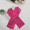 Luvas Estampadas Infantis da Princesa Congelada Luvas com Laço da Elsa Luvas da Anna Etiqueta Fantasia Combinando Mãos