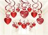 Suministro de Decoraciones Colgantes en Espiral para el Día de San Valentín, Cuerdas Colgantes de Corazón, Decoración para Habitación de Boda, Accesorios de Decoración para Boda, Decoración de Pared para el Hogar
