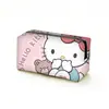Nueva Bolsa Cosmética Cuadrada de Hello Kitty para Mujer, Linda Bolsa de Almacenamiento de Gran Capacidad, Bolso de Mano con Cadena de Dibujos Animados, Venta al por Mayor