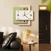 Reloj de Sala de Estilo Medieval Pintura Decorativa, Pintura Colgante de Pared de Fondo para Sofá de Alta Gama, Reloj Creativo, Mural de Reloj de Pared para el Hogar
