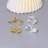 Accesorios japoneses y coreanos para sujetar perlas soporte vacío pendientes sin agujero para la oreja clip triangular para pendientes pasador de seguridad pendientes de perla para mujer