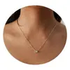 Collar de Diamantes con Colgante Elegante en Forma de Hoja Transfronterizo para Uso Diario Cadena para Clavícula Joyería Nueva para Mujer Venta al por Mayor