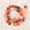 Joyería Shuiyunge, cuentas redondas de cristal natural, cristal blanco, pulsera de cristal de fresa, cuentas sueltas, accesorios de joyería DIY, cuentas al por mayor