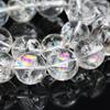 Natural Assterley Colorido Cristal Blanco Asai Bola Cuentas Pulsera Cristal Arcoíris Pulsera Suerte