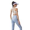 Traje de Yoga Verano Backers Sin Sujetador Secado Rápido A Prueba de Golpes Push-up Ropa Interior Deportiva Pantalones de Fitness Levanta Glúteos