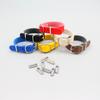 Anillo de metal plateado etiqueta de equipaje de PU cordón para equipaje transfronterizo cuerda colgante colorida con anillo de metal anti-deformación de cola