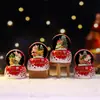 Nueva bola de cristal pequeña de Navidad de dibujos animados transfronteriza, bola de agua pequeña popular, decoraciones navideñas, regalos navideños al por mayor